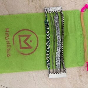 Ipanema Silver and Blue Bracelet Set